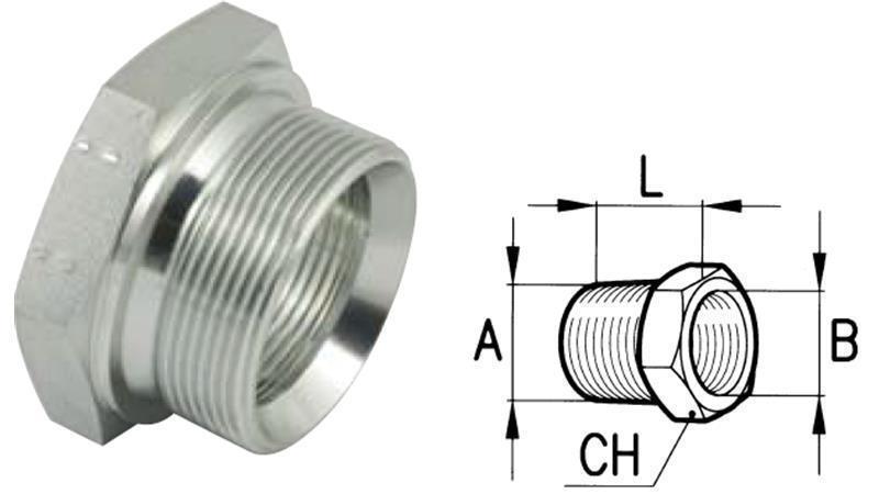 HYDRAULIK ADAPTER MÄNNLICH-FEMININ 2-1 1/2