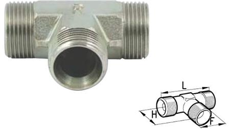 HYDRAULISK TEE BSP HANN-HANN 1/4