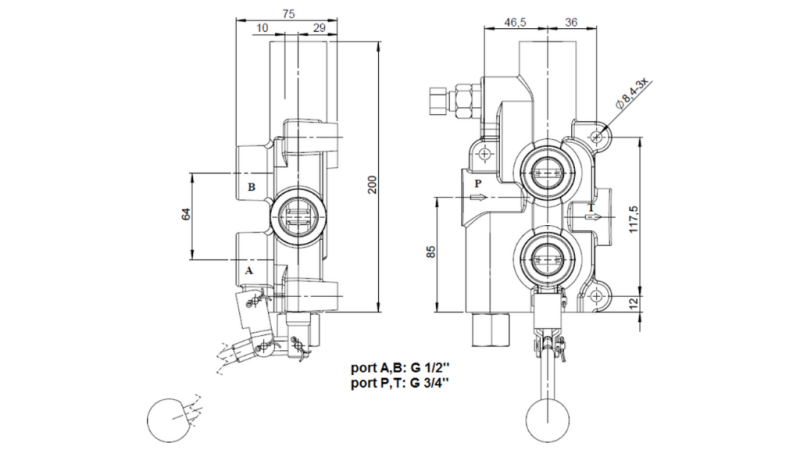 HYDRAULIKVENTIL P81 AUTOMATISK FÖR KLYVARE