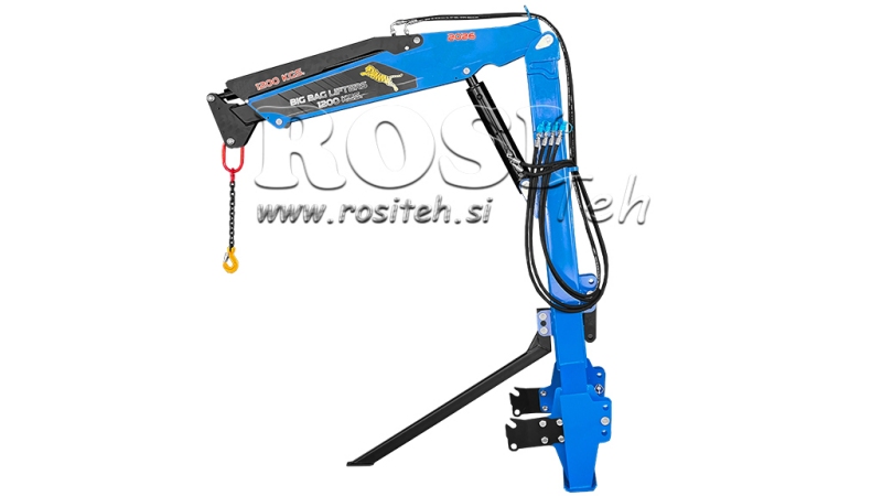 TRAKTOR TREPUNKTSKRAN – HYDRAULISK LYFTARM 1200 KG