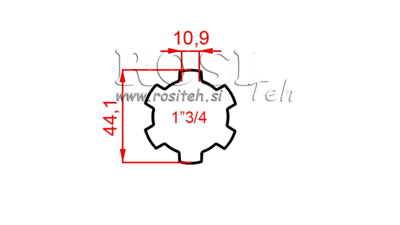 ADAPTER KARDANA TULEJA 1-3/4 (80 mm)