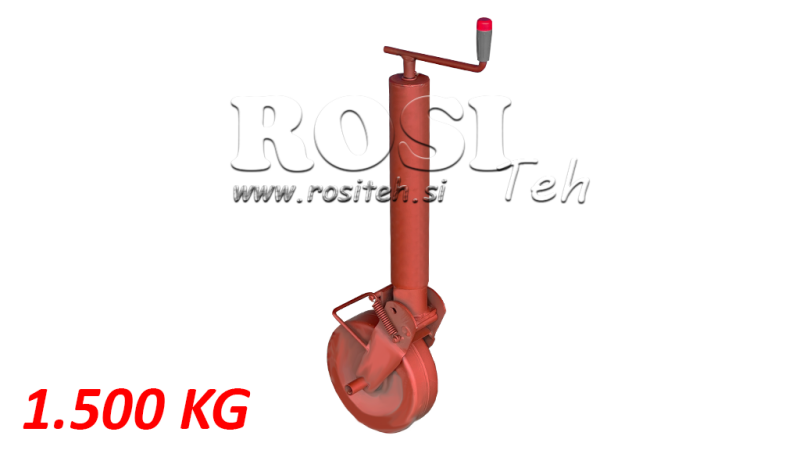 GÄNGADE STÖD BEN 300MM - 1500KG MED STÖD HJUL