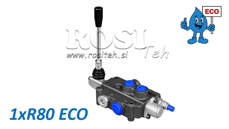 HYDRAULISK MANUELL VENTIL – 1-SEKTIONS RIKTNINGSVENTIL 1xR80 ECO