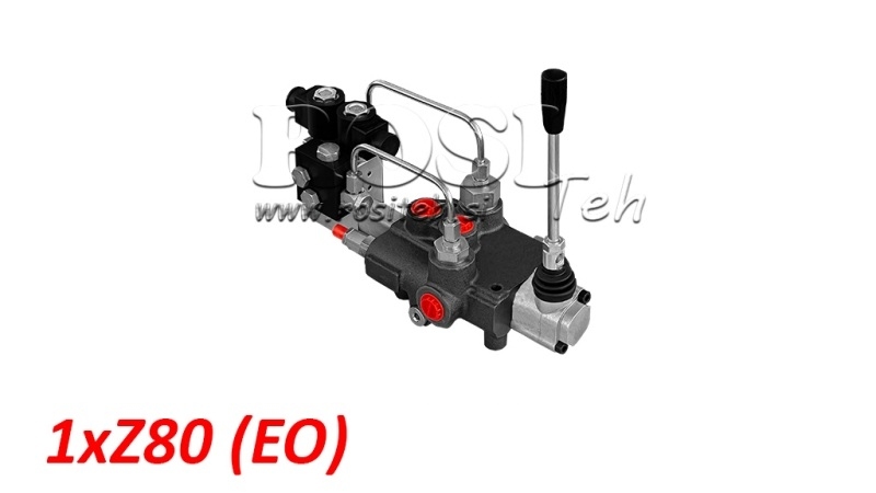 ELEKTRO-MANUELL HYDRAULISK MONOBLOCKVENTIL 1xZ80