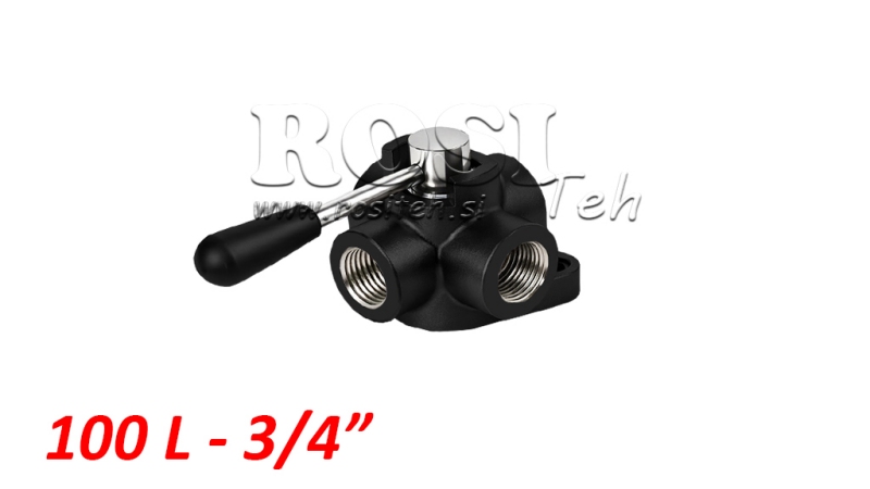 MANUELL 4-VÄGS VENTIL IF 3/4 - 100LIT