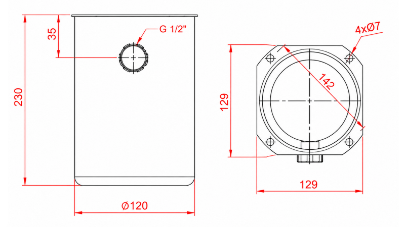 METALLTANK RULL PP 2 LITER