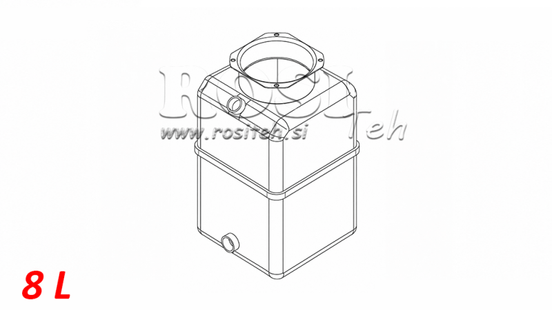 NÁDRŽ PVC ROLL PP 8 LITER HORZONTAL-VERTICAL