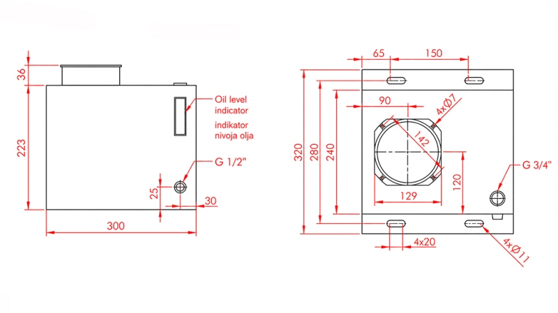 NÁDRŽ KOVOVÝ BOX PP 15 LITER HORZONTAL-VERTICAL