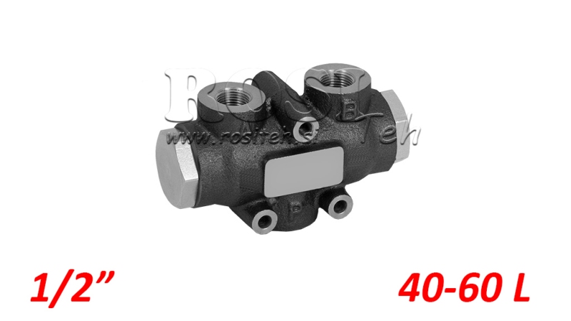 HIDRAULIKUS ÁRAMLÁS ELOSZTÓ SZELEP V01006 40 - 60 lit - 1/2 - 250 bar (max.300 bar) V-EQ30