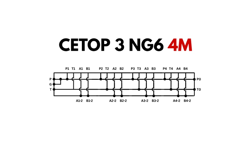 BAS CETOP3 NG6 4M