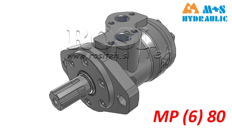 HYDRAULISK MOTOR MP 80 CC - 6 TÄNDER