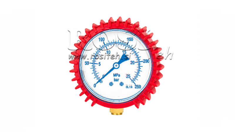 SKYDDGUMMI FÖR MANOMETER DN63 - RÖD