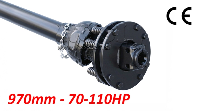 WAŁ KARDANA ECO 970mm 70-110HP ZE SPRZĘGŁEM CIERNYM