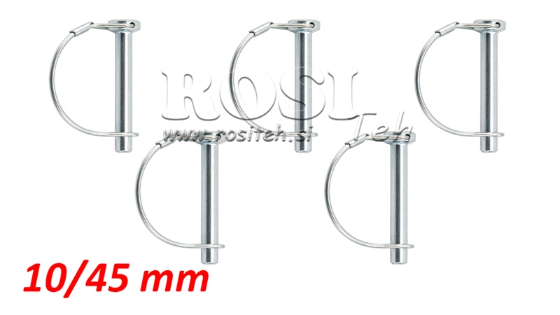 KOMPLET VAROVALNIH SPON POLKROŽNA fi 10/45 mm (5kom)
