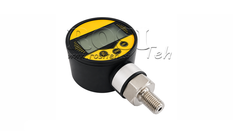 DIGITAL MANOMETER DN63 VERTIKAL 0 - 600 BAR - 1/4