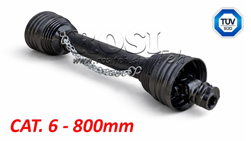 CE CERTIFIKOVANÝ KARDANOVÝ HŘÍDEL PROFI LINE KAT.6 DÉLKA 800mm