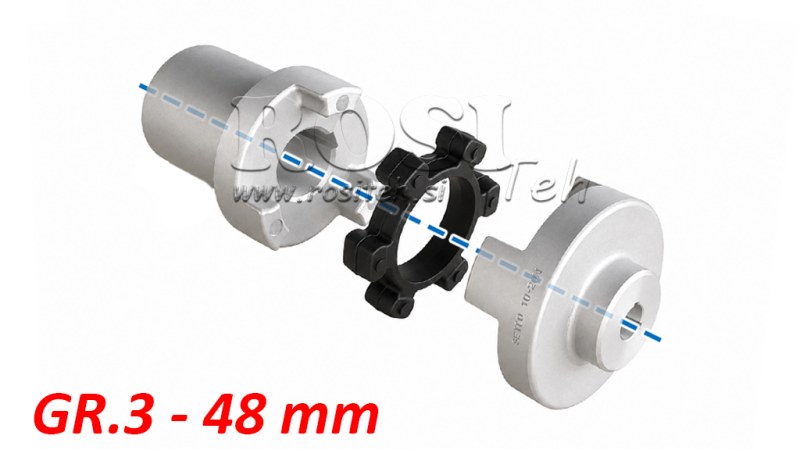 GUMMIKUPPLUNG ND44C (18-22kW) 48mm/GR3