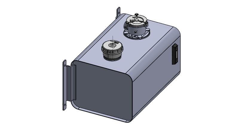 METALLRESERVOAR TOPP 60 Lit 310x380x560mm