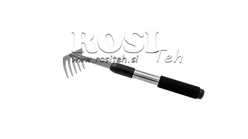 RAKER MED ALUMINIUMHÅNDTAK, 5 TINNER