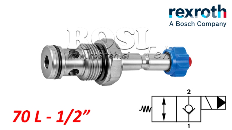 HID. ZAPRT ELEKTROMAGNETNI KRMILNIK ZA 2 POTNI VENTIL REXROTH 1/2 70-LIT