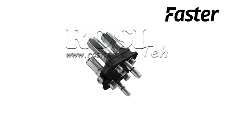 MULTI-FASTER KOPPLING 3-VÄGS BSP 1/4 MOBIL DEL