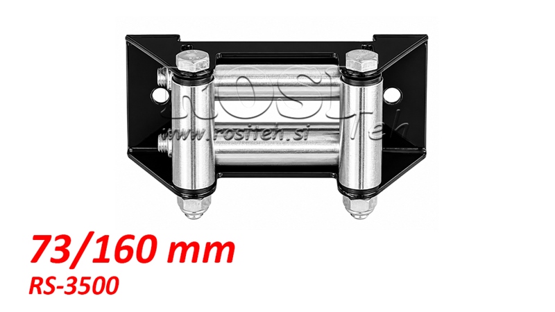 RULLSTYRNING FÖR STÅLVAJER (RS-3500) - 73 x 160 mm