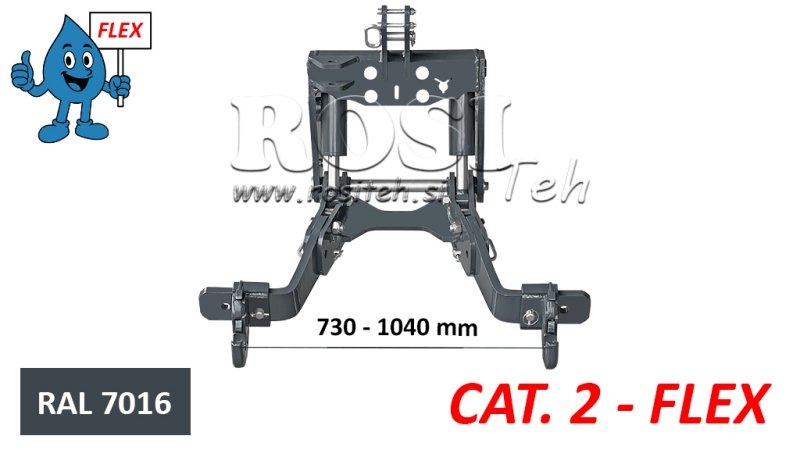 FRONTLYFT UNIVERSAL FÖR TRAKTOR FLEX KAT. 2 - 1500KG
