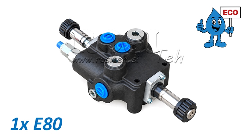 HYDRAULISK MAGNETVENTIL (UTAN SPOLAR) – 1-SEKTIONS RIKTNINGSVENTIL 1xE80 ECO