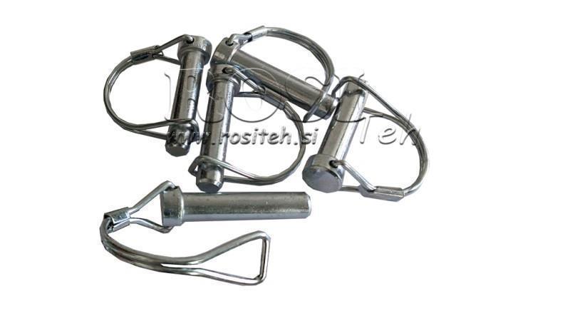 SATS AV SÄKERHETSKLIPP SEMICIRKULÄR fi 8/70 mm (5st)