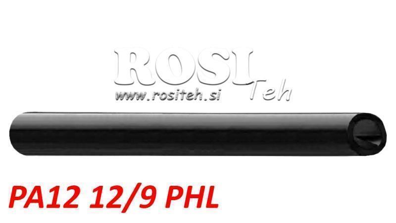 PA 12/9 PA12PHL FEKETE LEVEGŐ CSŐ POLIAMID DIN74324