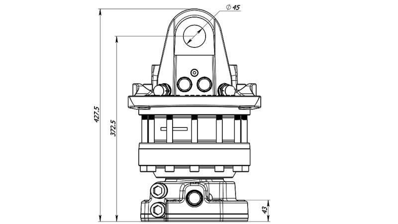 HYDRAULISK ROTATOR 12000/6000 KG MED FLÄKT