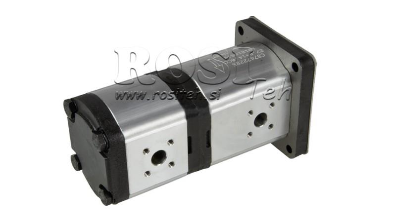 HYDRAULISK PUMP TRAKTOR - OEM 87472285 - CNH SERIE T4 26 15 cc VÄNSTER