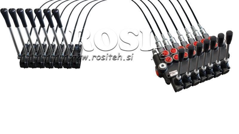 JOYSTICK DVOJNA ROČICA 2 met. HIDRAVLIČNI VENTIL 7xP40 lit.