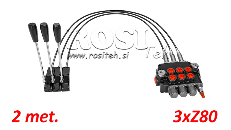 KIT 3xZ80 + JOYSTICK 1 POZ L2000