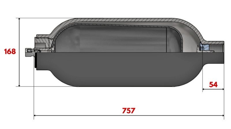 HIDRAVLIČNI AKUMULATOR 10 LIT - BSP 1 1/4