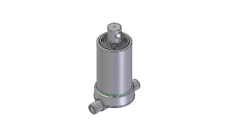 3551F -TELESCOPISK CYLINDER INFERIOR – HÅL 5 GRADER SLAG 980 FI 152