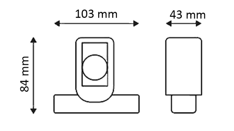 LED SIDOLJUS FÖR SLÄPVAGNAR (KVADRAT) – VIT – ORANGE – RÖD