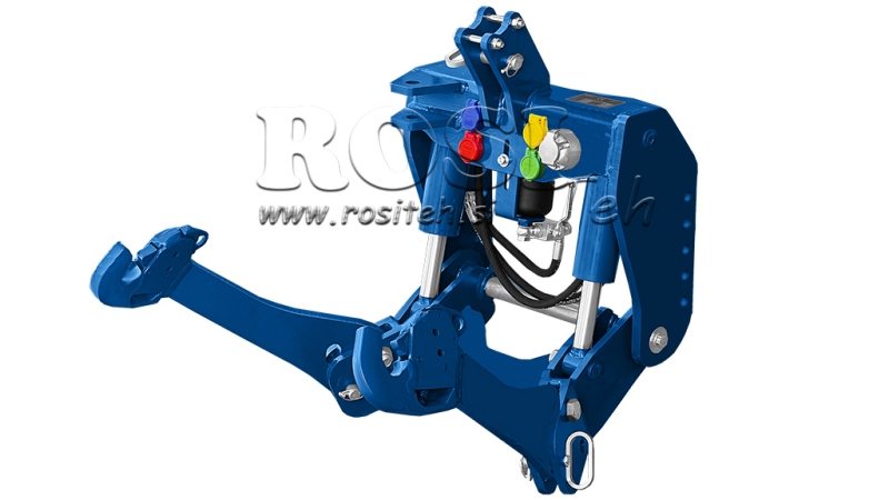 ELEVADOR FRONTAL UNIVERSAL PARA TRACTOR CAT. 2 1500KG - AZUL (RAL 5017)