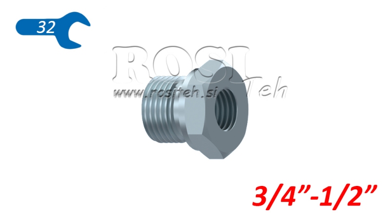 HYDRAULISK ADAPTER HANE-HONA 3/4-1/2