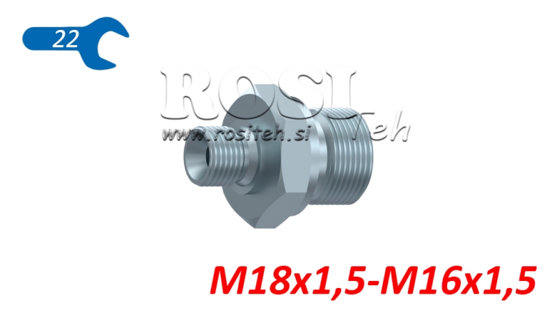 HIDRAVLIČNI REDUCIR M18x1,5-M16x1,5