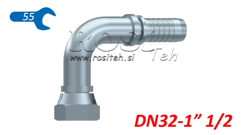 HYDRAULISK ANSLUTNING BSP HON ELBOW 90° DN32-1 1/2