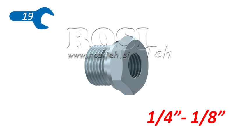 HYDRAULISK ADAPTER HANE-HONA 1/4-1/8