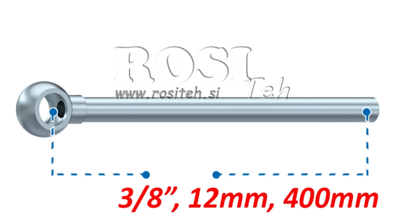 METALL BANJORÖR 12MM 3/8 400MM