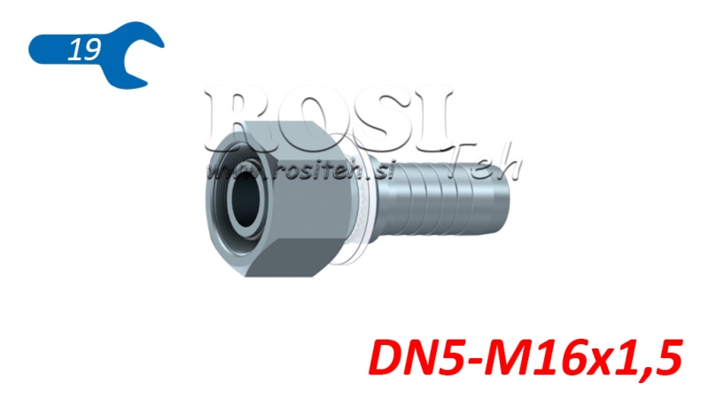 HYDRAULISK ANSLUTNING DKOS 8 MED HON DN5-M16X1,5