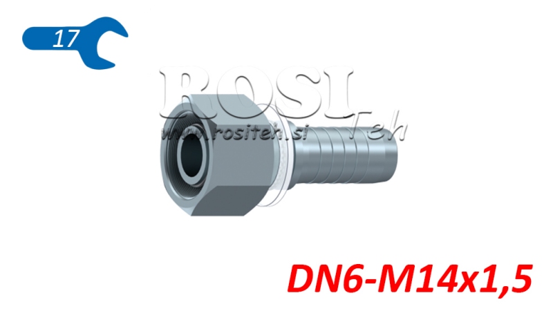 HIDRAVLIČNI PRIKLJUČEK DKOS 6 S ŽENSKI DN6-M14x1,5