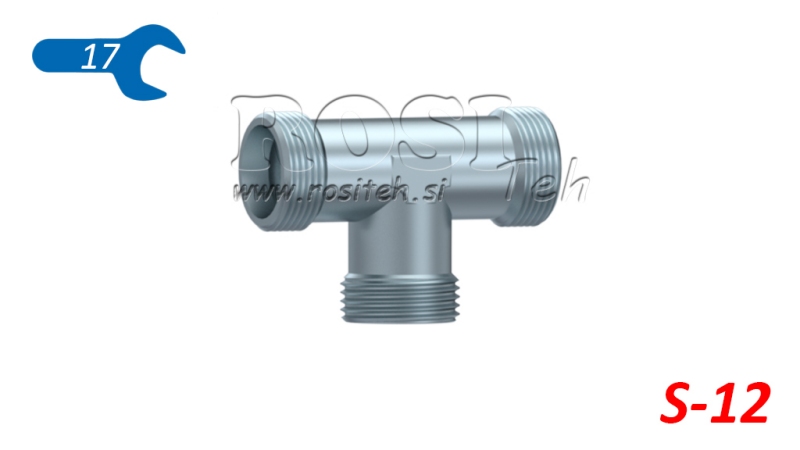 HYDRAULISK T-STYKKE S-12 HANN M20X1,5