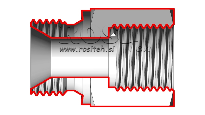 HIDRAVLIČNI ADAPTER MOŠKI-ŽENSKI 3/8 - 16x1,5
