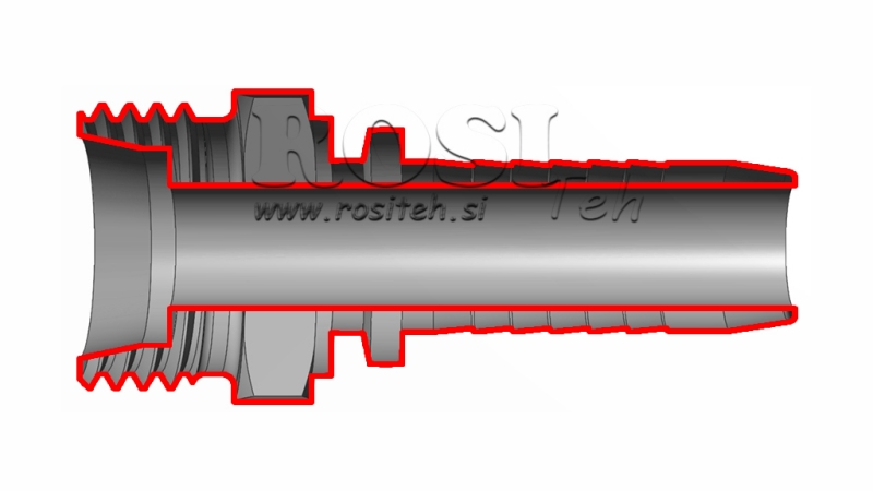 HIDRAVLIČNI PRIKLJUČEK CEL 35 L MOŠKI DN25-M45x2