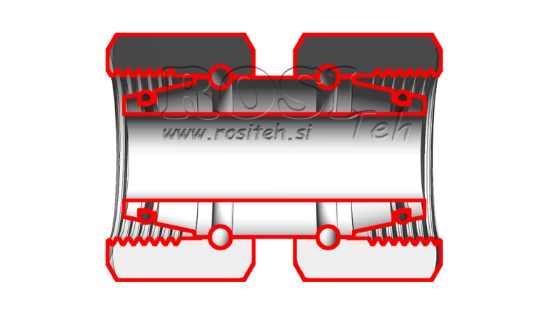 HIDRAVLIČNI DVOVIJAČNIK DVOJNA VRTLJIVA MATICA (6S) M14x1,5