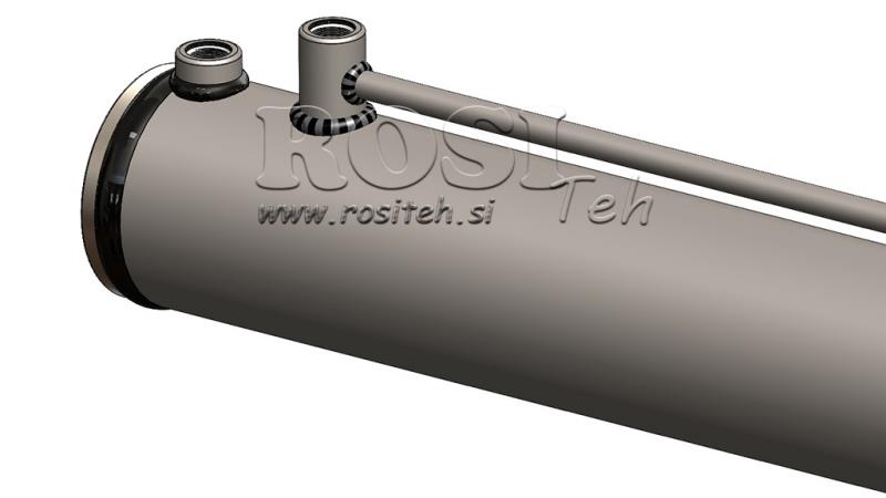 HYDRAULCYLINDER FÖR VEDKLYV MED MONTERINGSPLATTA100/60-1050 - ÖVRE ANSLUTNING